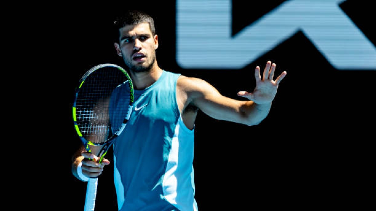 Carlos Alcaraz, already in the Round of 16 of the Australian Open 2025. Photo: gettyimages.