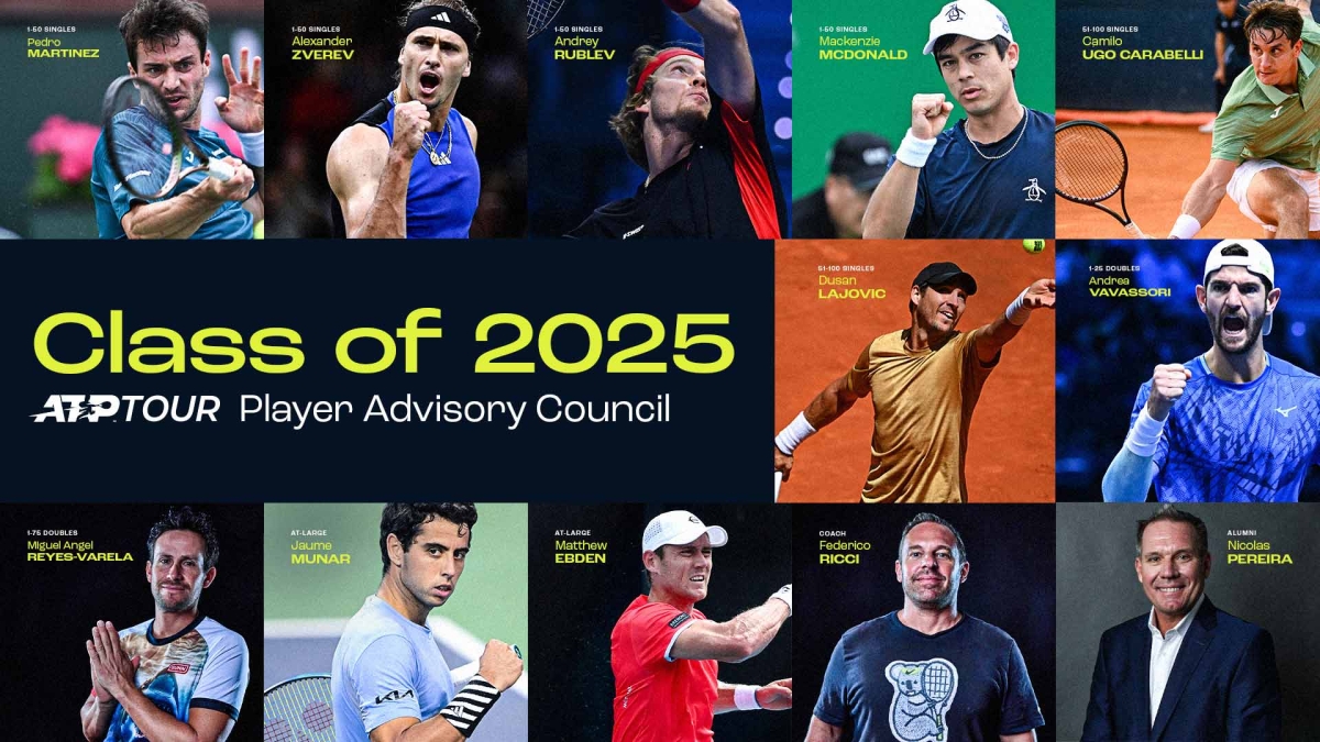 Este es el nuevo Consejo de Jugadores ATP. Fuente: ATP