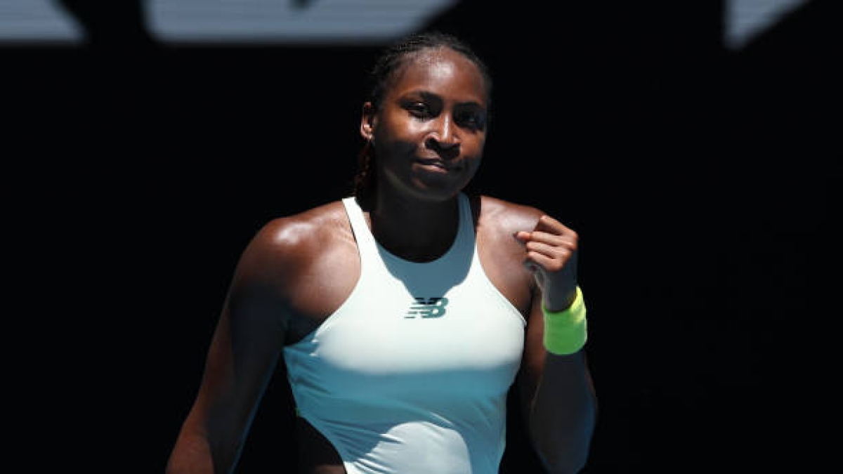 Cori Gauff, at the Australian Open 2025. Photo: gettyimages