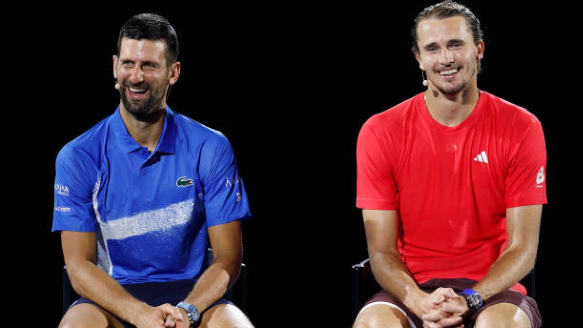 Novak Djokovic and Alexander Zverev will face off in a big semifinal. Source: Getty