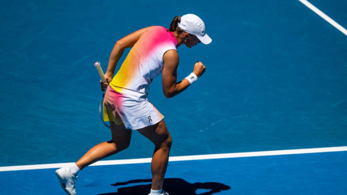 Iga Swiatek, falta de estrés. Foto: gettyimages