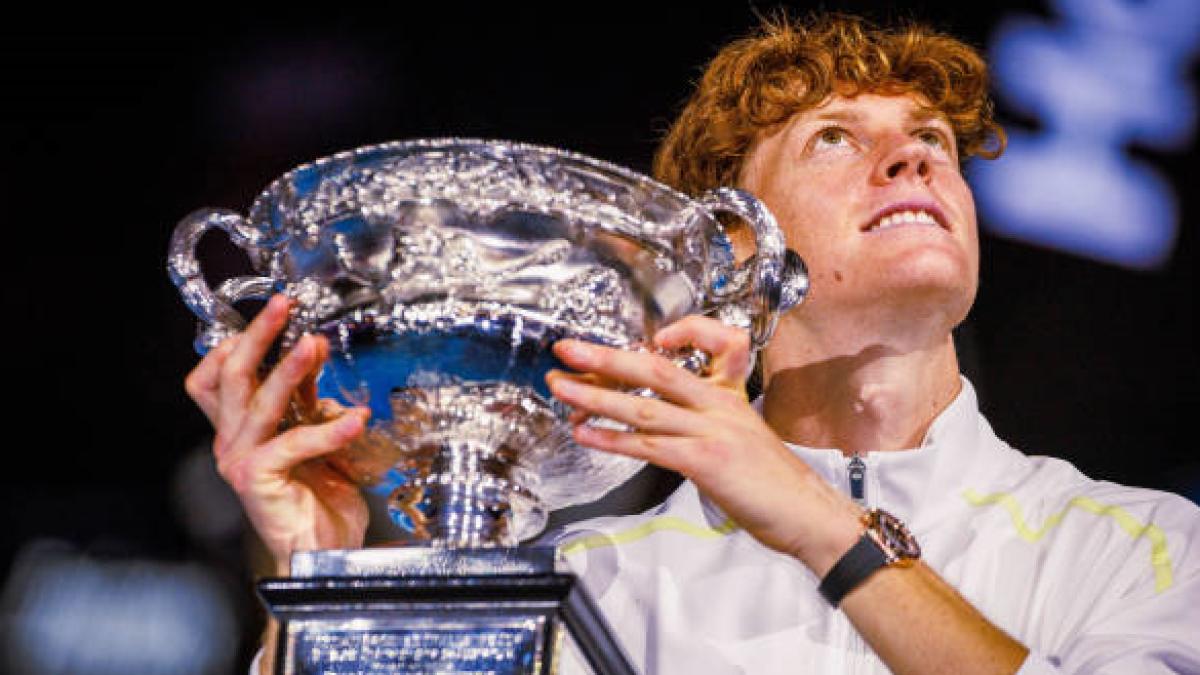 Jannik Sinner en el Open de Australia 2025. Foto: getty