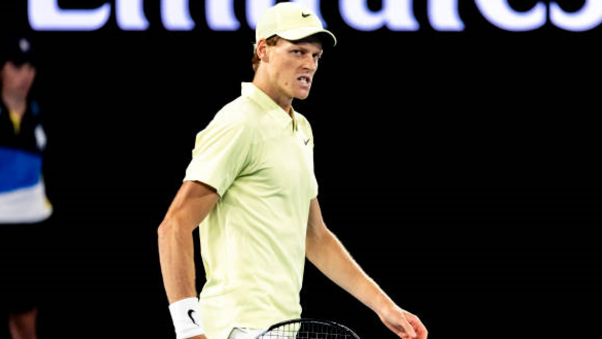 Jannik Sinner en el Open de Australia 2025. Foto: getty