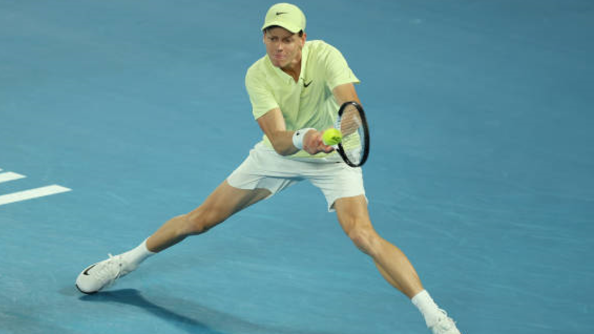 Jannik Sinner at the Australian Open 2025. Photo: getty