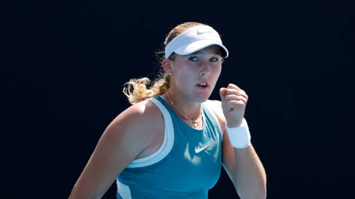 Mirra Andreeva at the Australian Open 2025. Photo: gettyimages