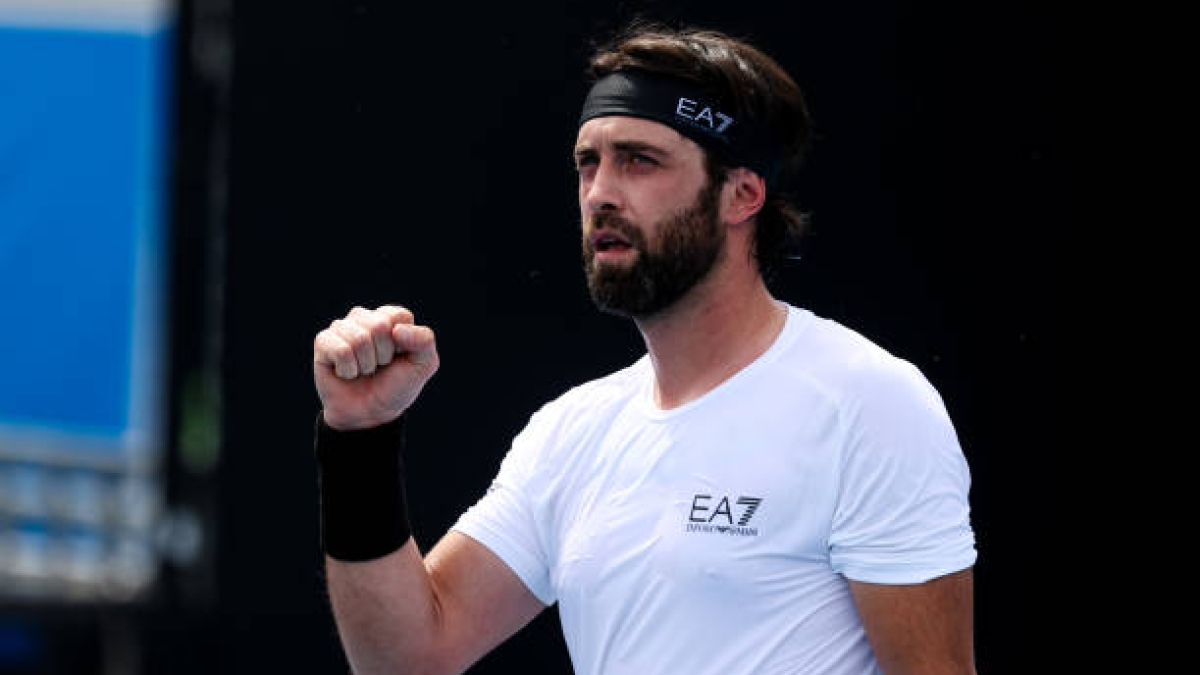 Nikoloz Basilashvili vuelve a ganar un partido ATP. Foto: gettyimages