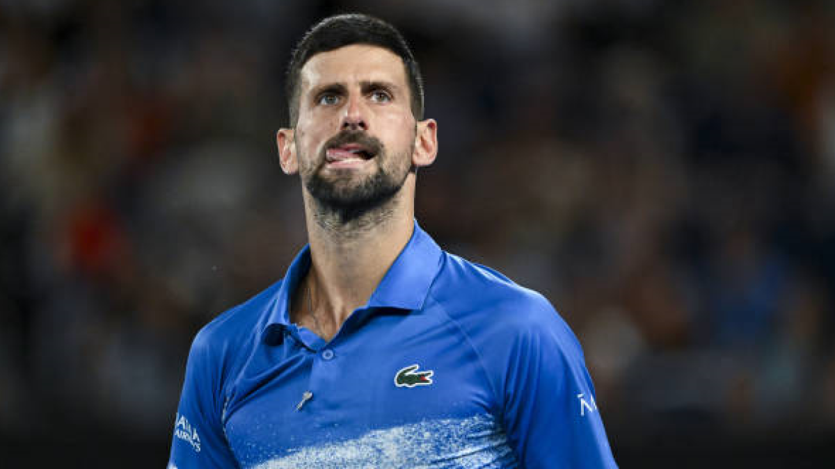 Novak Djokovic en el Open de Australia 2025. Foto: getty