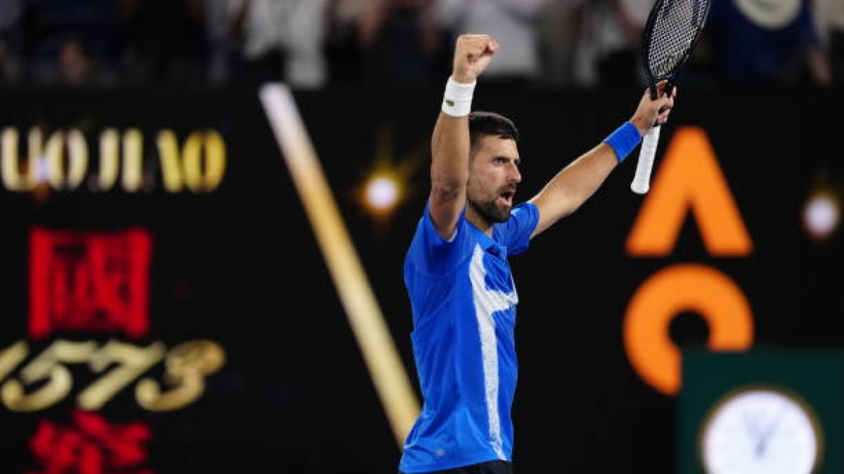 Djokovic, el primer tenista en conseguir 50 semifinales en Grand Slam. Foto: Getty
