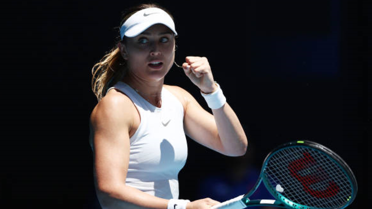Paula Badosa en el Open de Australia 2025. Foto: getty