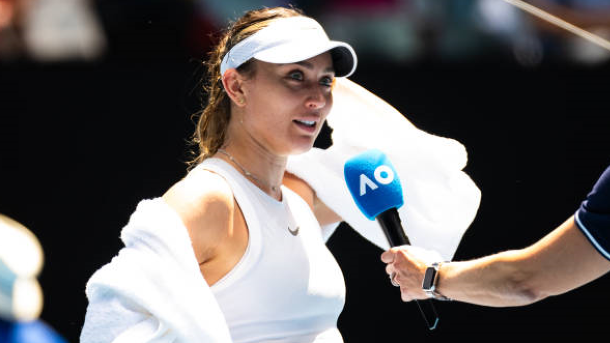 Paula Badosa at the Australian Open 2025. Photo: Getty