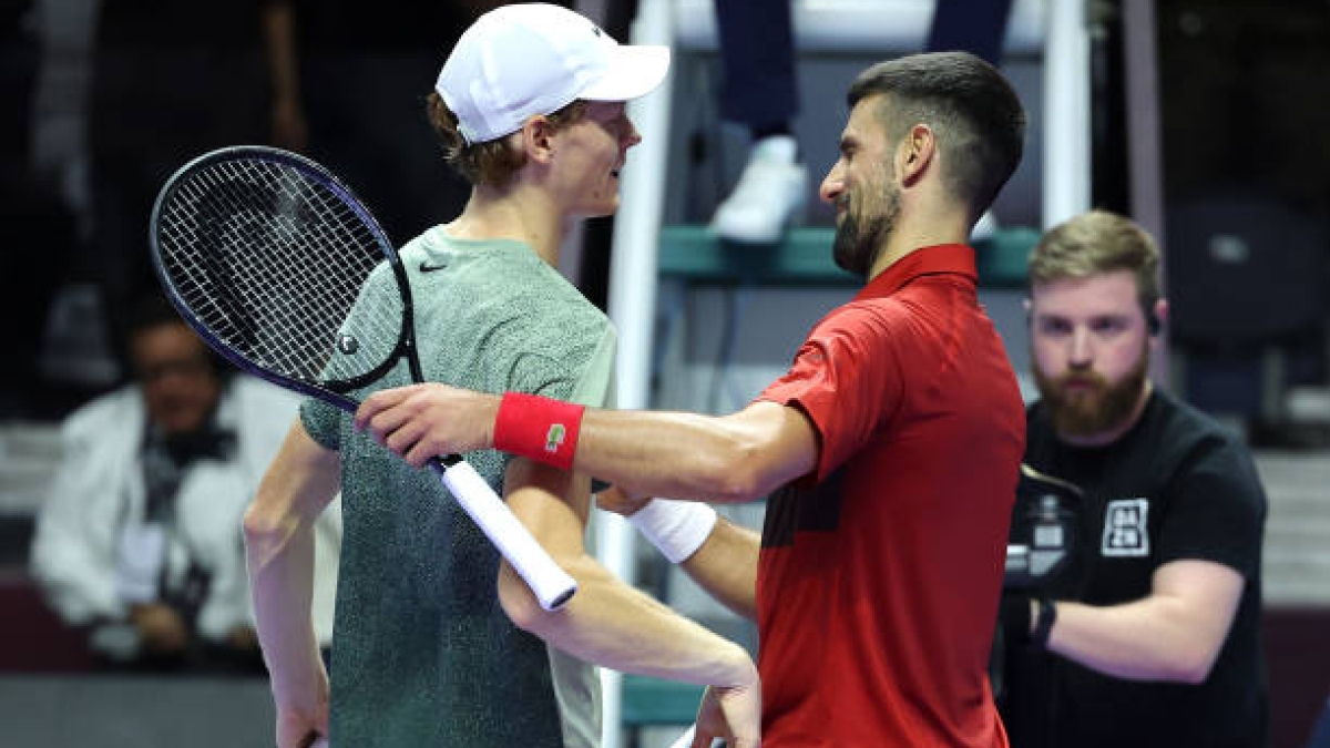 Novak Djokovic and Jannik Sinner.