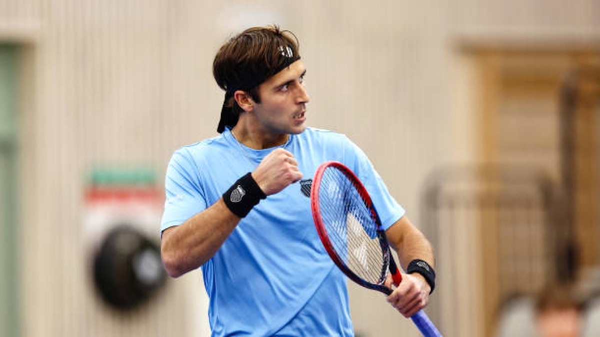 Etcheverry, en Copa Davis 2025. Foto: gettyimages