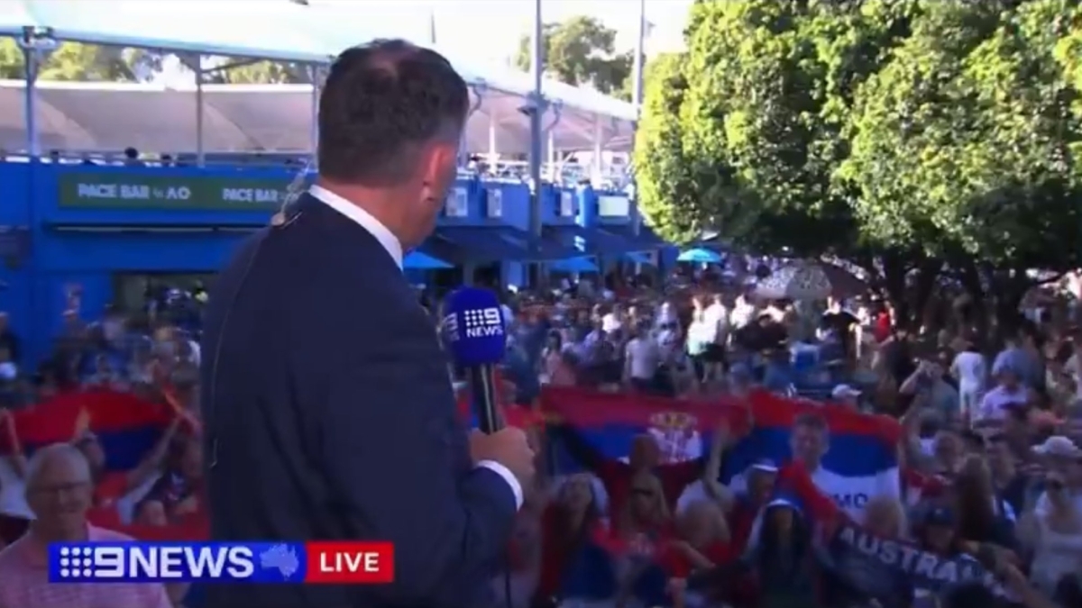 The journalist who disrespected Djokovic defends himself: "I considered it humor." Photo: Getty