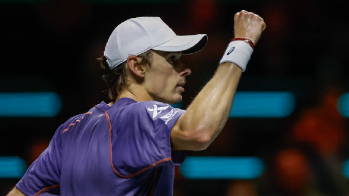 Alex de Miñaur en el ATP de Rotterdam 2025. Foto: getty