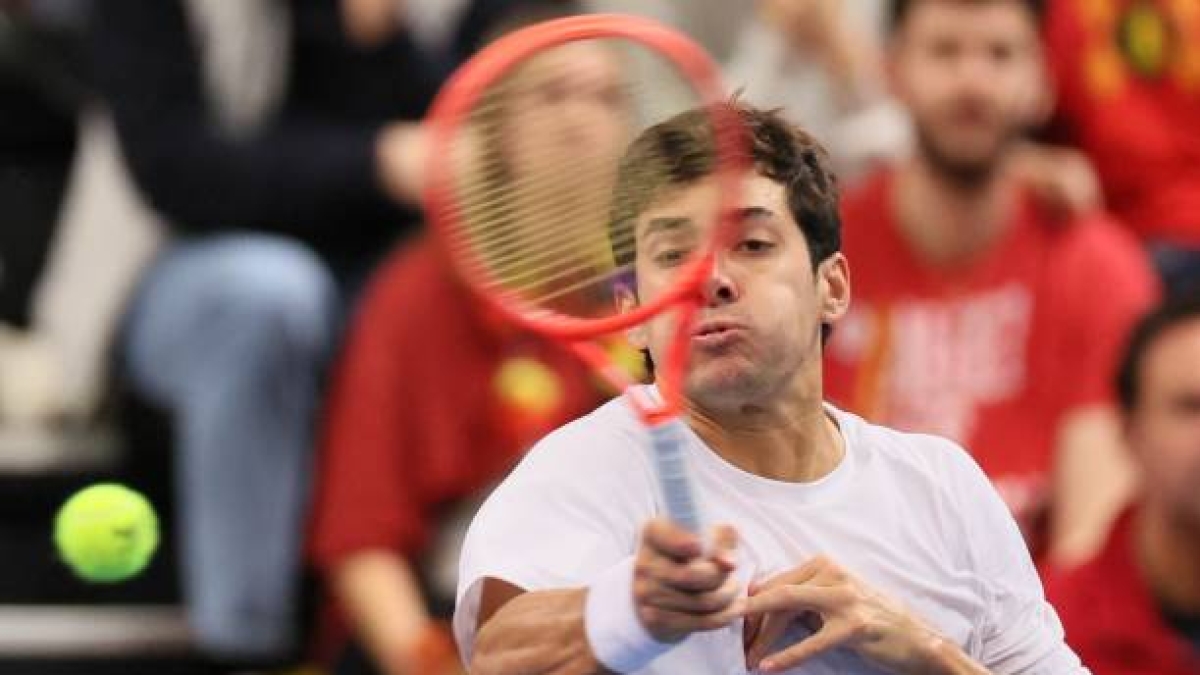 Cristian Garín gana en Santiago. Foto: gettyimages