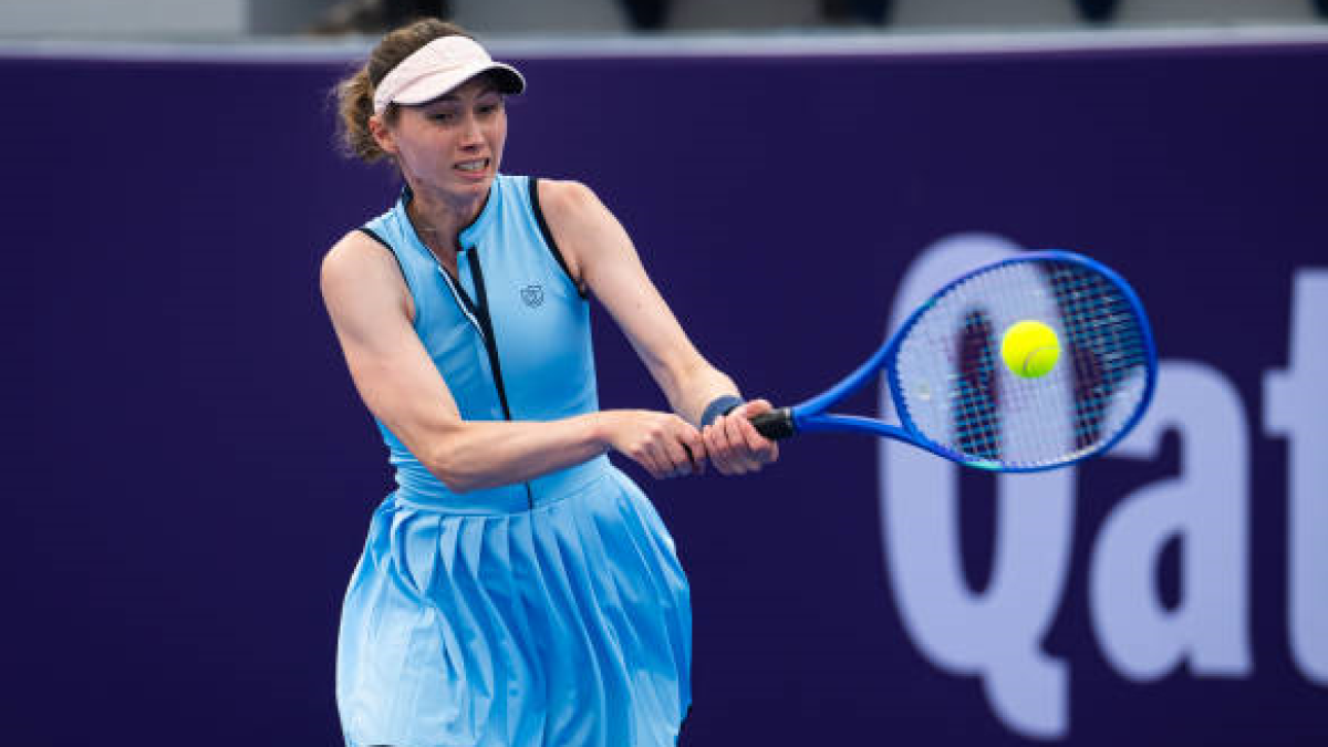 Cristina Bucsa at the WTA in Doha 2025. Photo: getty