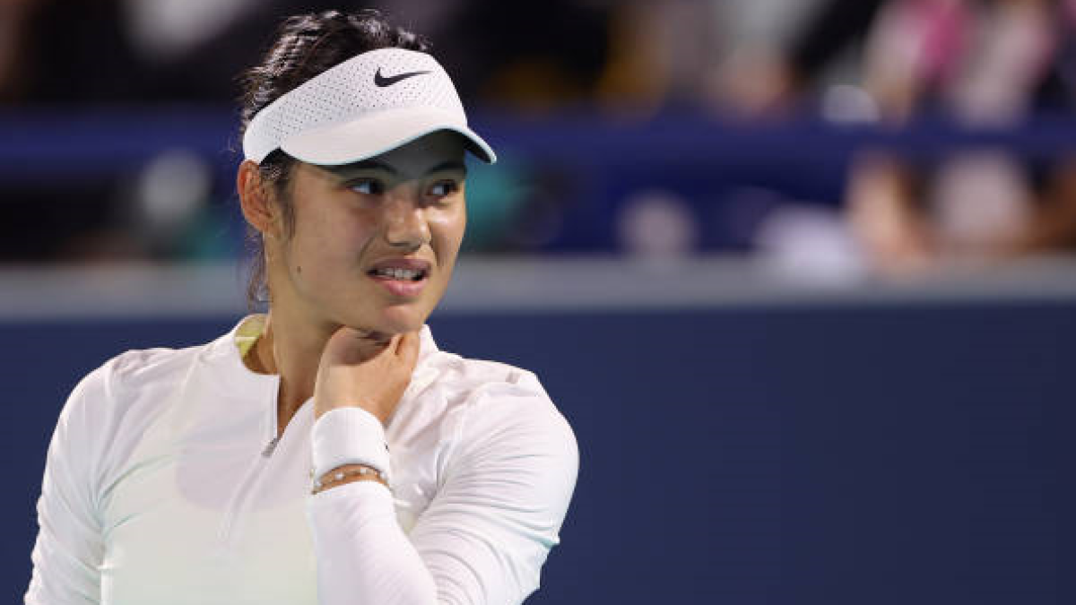 Emma Raducanu en el WTA de Abu Dhabi 2025. Foto: getty