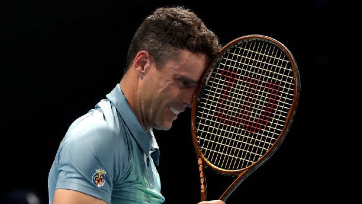 Roberto Bautista loses in Dubai. Photo: Getty Images.