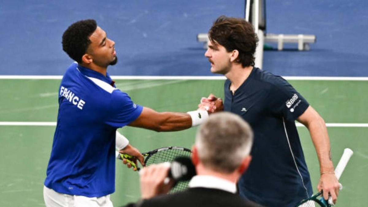 Arthur Fils and Thiago Seyboth Wild in the 2025 Davis Cup. Photo: Getty
