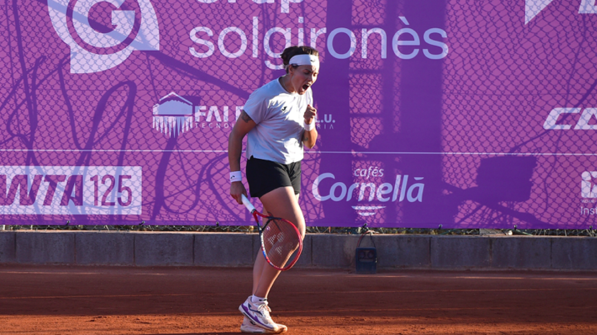 Aliona Bolsova ruge en La Bisbal d'Empordà. Fuente:  WTA125 La Bisbal