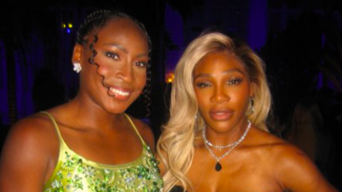 Coco Gauff y Serena Williams en la Gala de los Oscars 2025. Fuente: Twitter