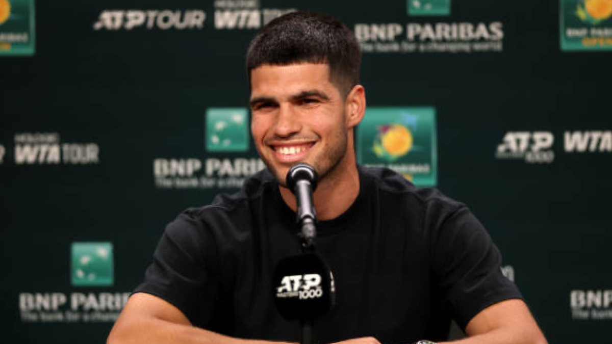 Horario y dónde ver en TV y online el debut de Carlos Alcaraz en Indian Wells 2025 ante Quentin Halys. Foto: Gettyimages