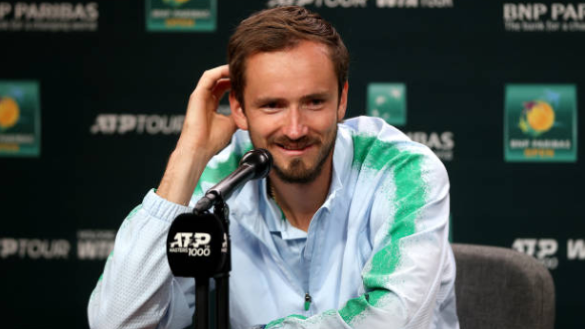 Medvedev, on the change of surface at Indian Wells: "It seems almost slower than before." Photo: Getty Images