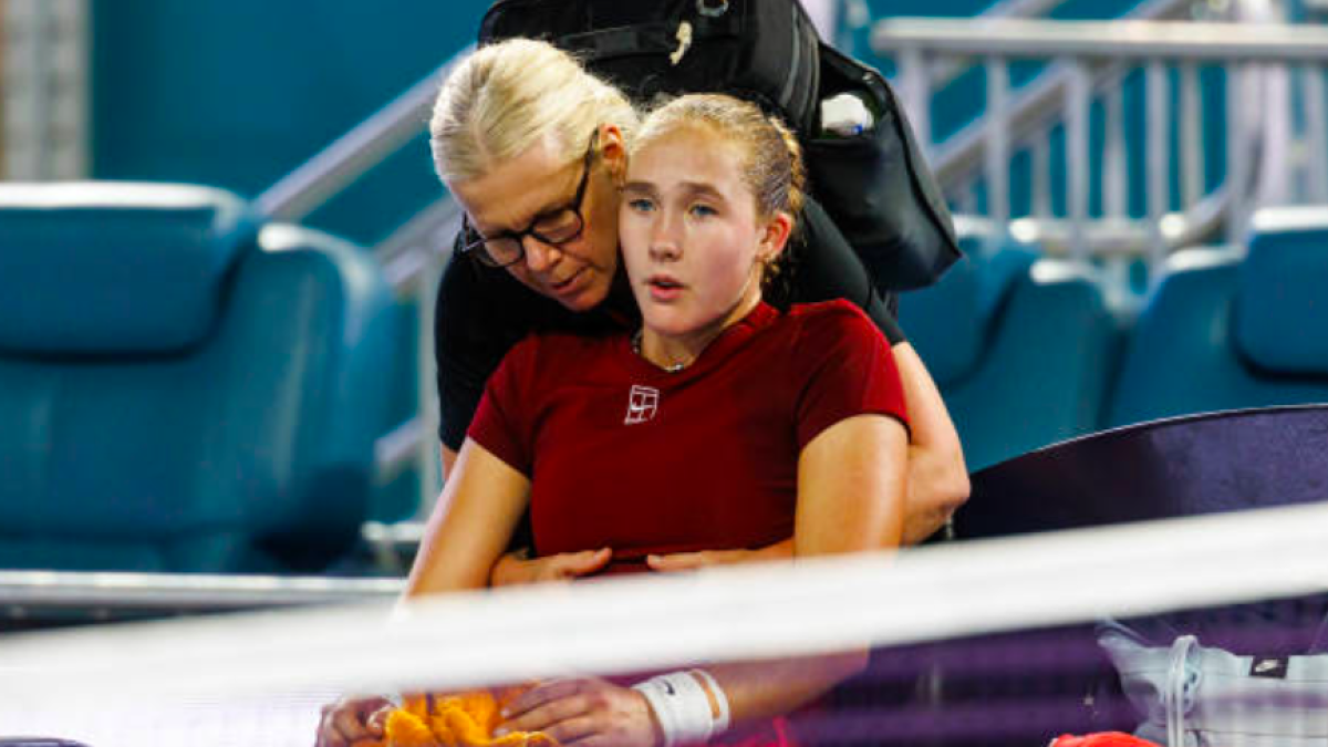 Mirra Andreeva sufre su primera descarga de odio en redes sociales. Fuente: Getty