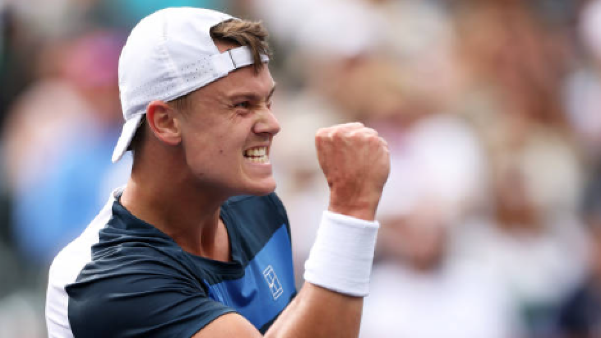 Rune, tras su gran victoria ante Tsitsipas: "Creo que me he convertido en un jugador más completo". Foto: Gettyimages