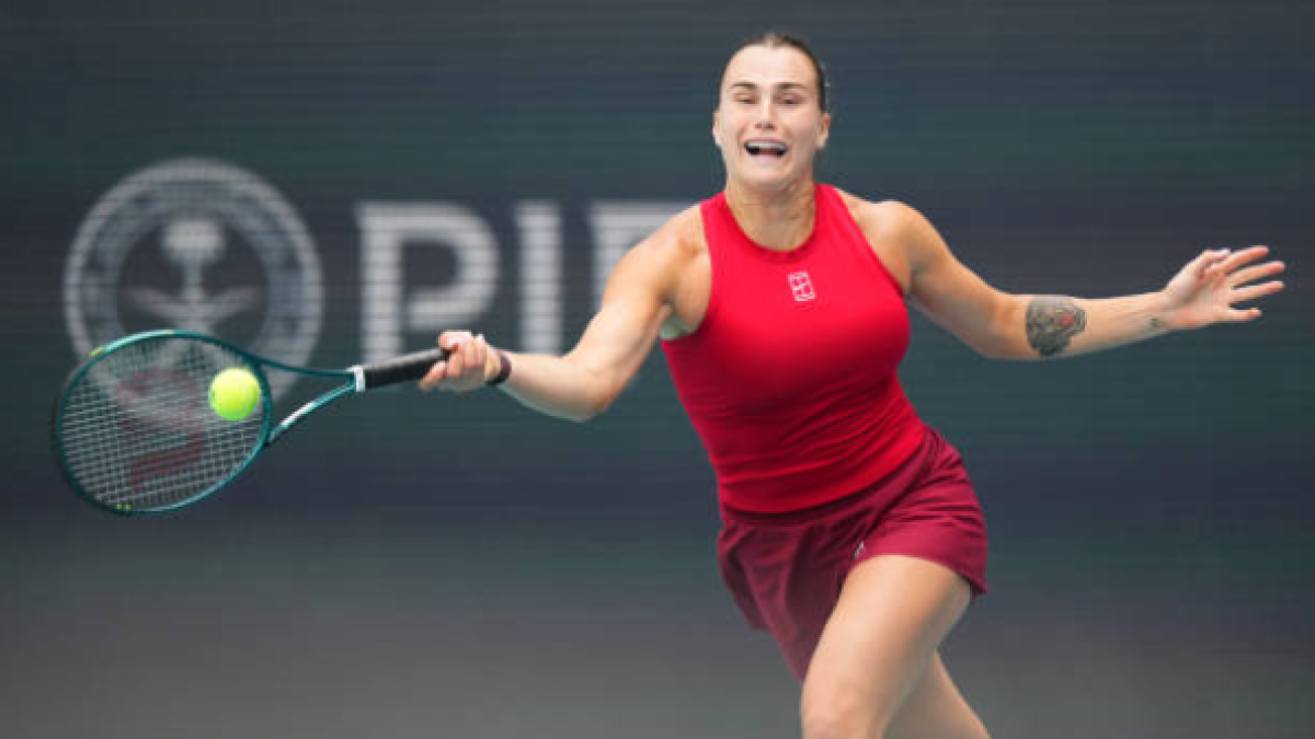 Sabalenka sigue con paso firme en Miami tras derrotar a una seria Collins. Foto: Gettyimages