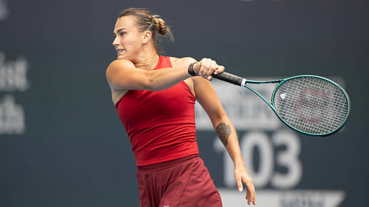 Aryna Sabalenka, número 1 del ranking WTA. Foto: gettyimages