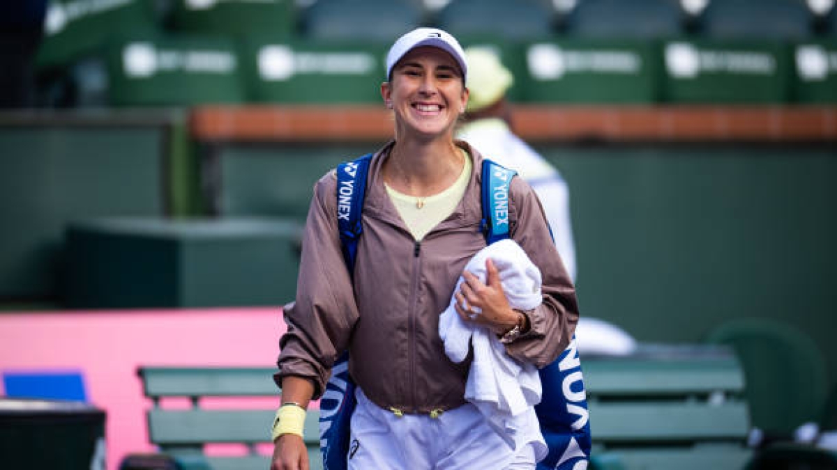 Belinda Bencic, en Indian Wells 2025. Foto: gettyimages