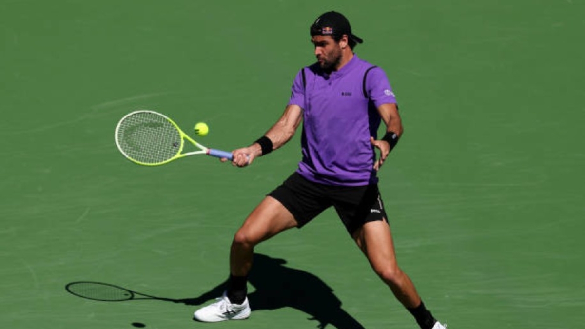 Matteo Berrettini en el Masters de Indian Wells 2025. Foto: Getty