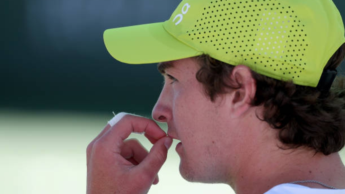 Fonseca se lleva un serio correctivo en su debut en su debut en Indian Wells 2025. Foto: Getty