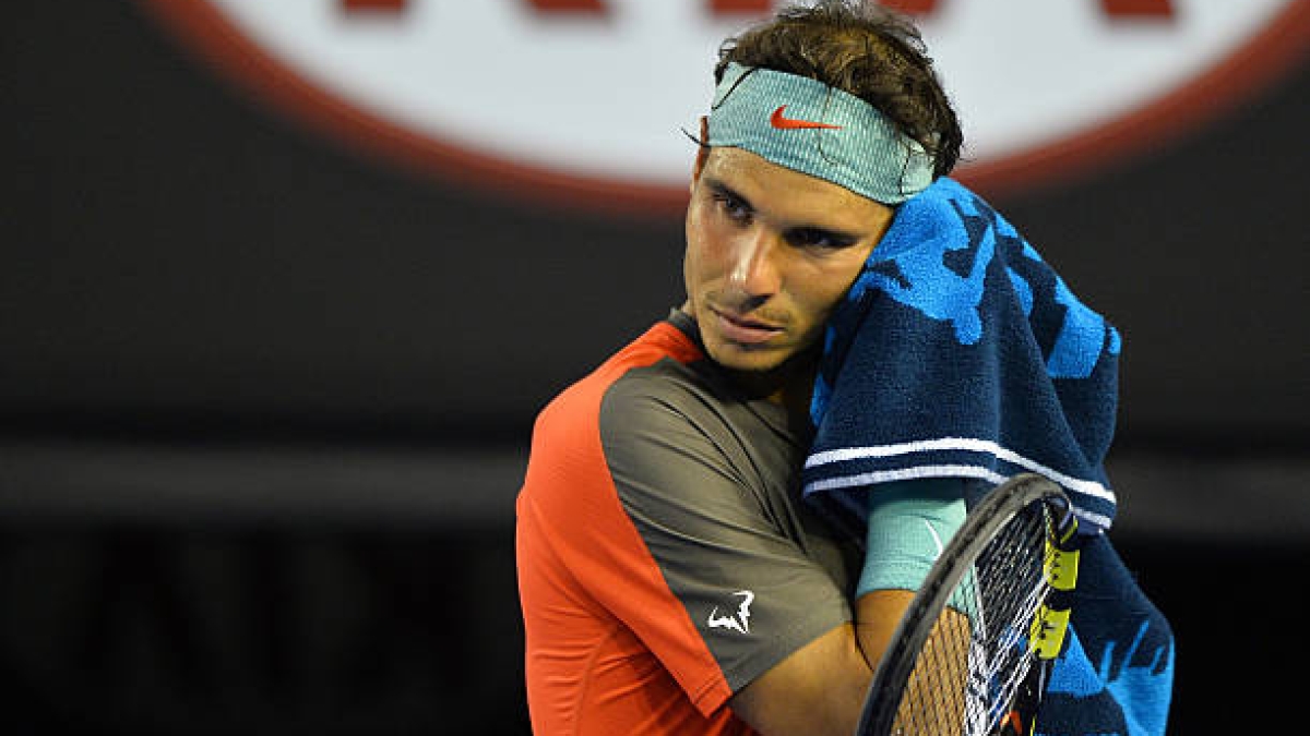Rafael Nadal, en aquella final de Australia. Fuente: Getty