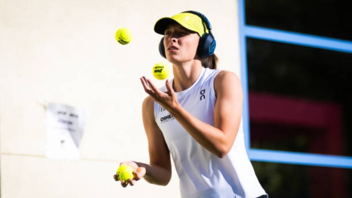 Iga Swiatek en el Masters de Indian Wells 2025. Foto: Getty