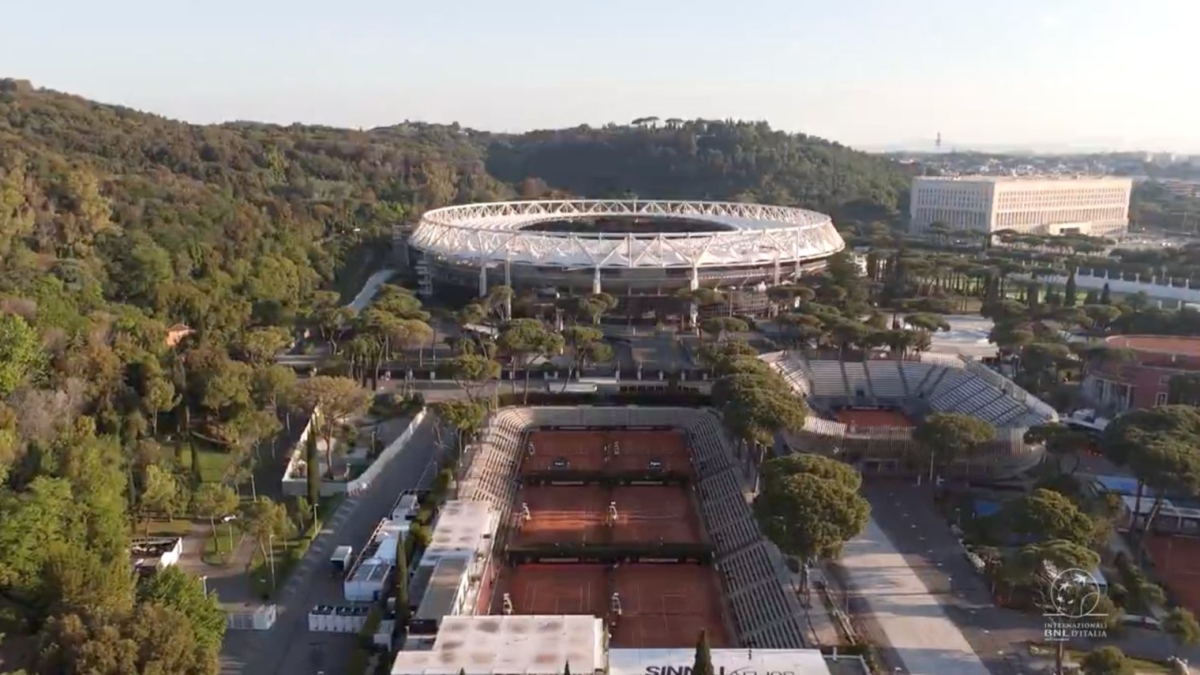 The Rome Masters 1000 presents its new facilities at the Foro Italico. Photo: Social Media