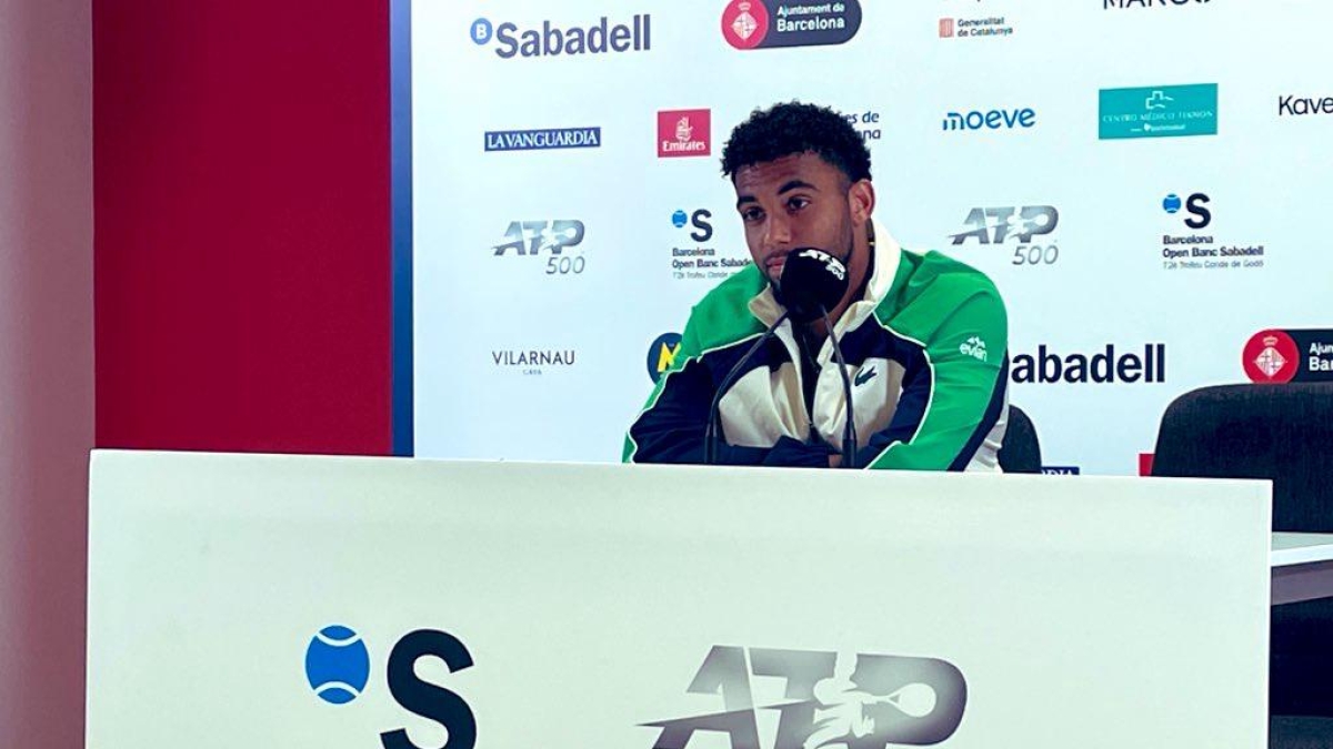 Arthur Fils en rueda de prensa del ATP Barcelona 2025. Foto: Puntodebreak