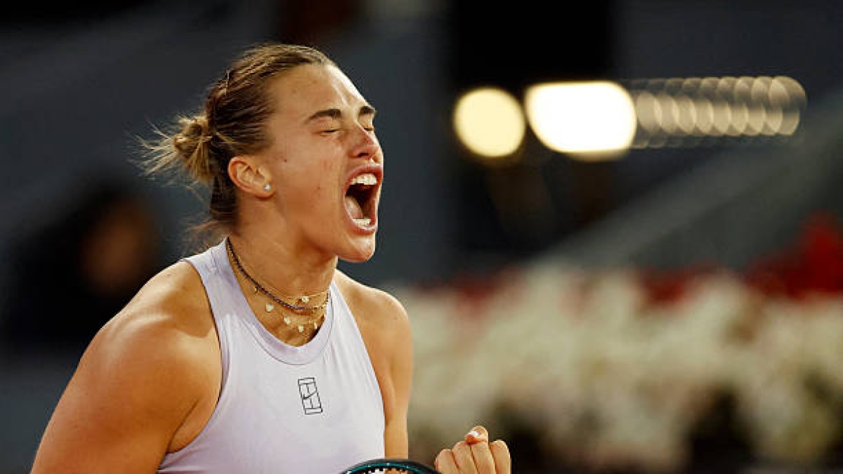 Aryna Sabalenka, polémica con Kostyuk en Madrid. Foto: gettyimages
