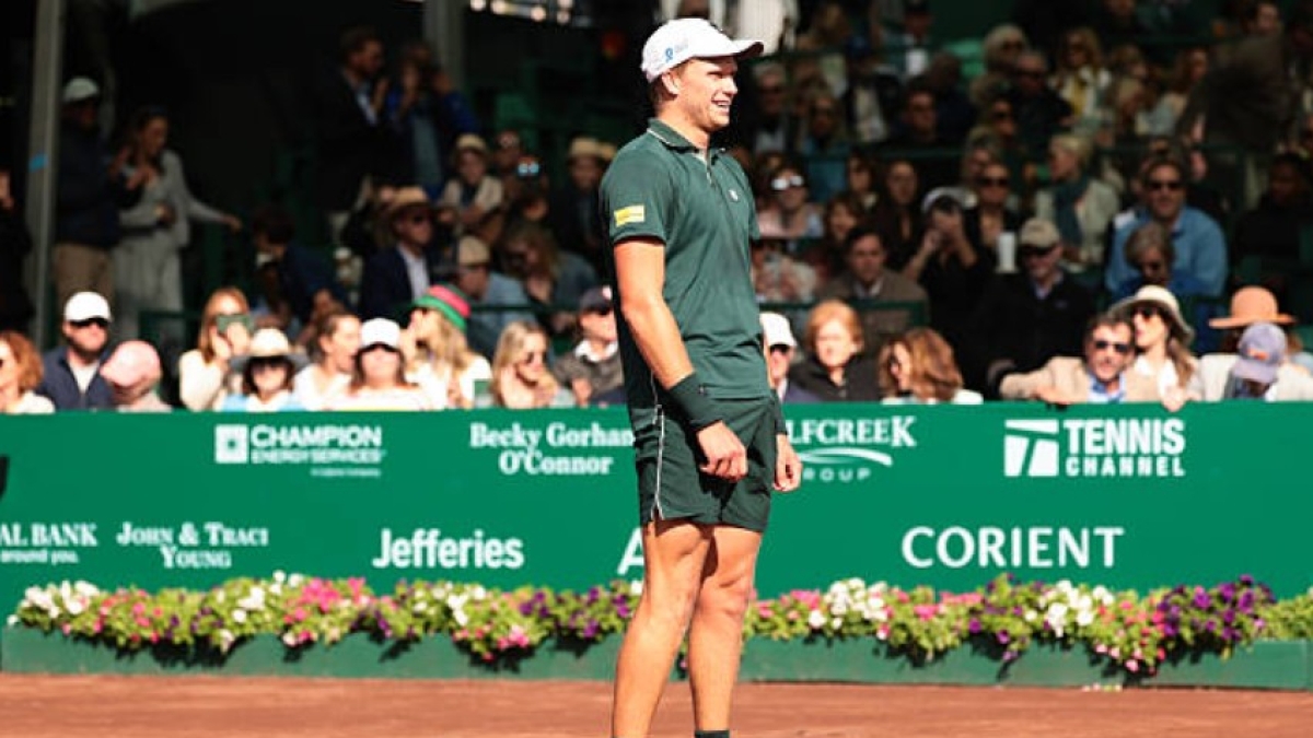 Jenson Brooksby at the ATP Houston 2025. Photo: Getty