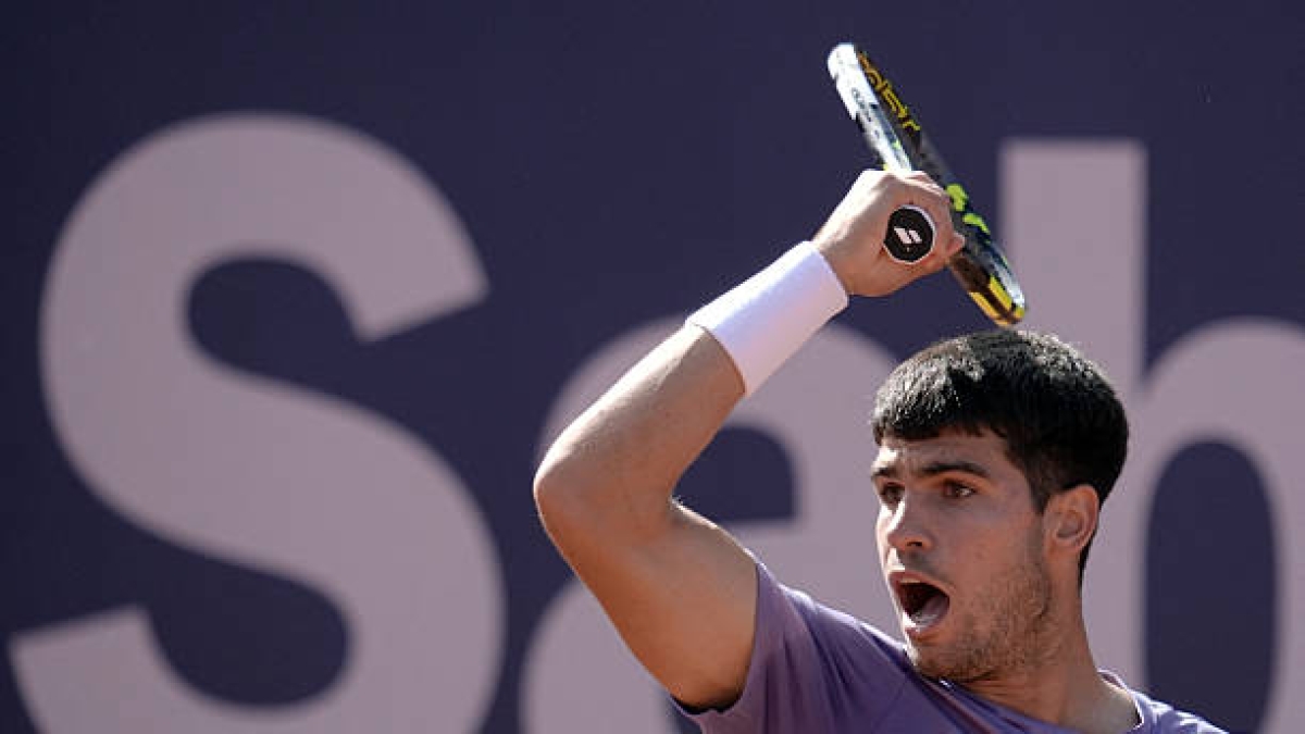 Carlos Alcaraz, finalista en Barcelona. Foto: gettyimages