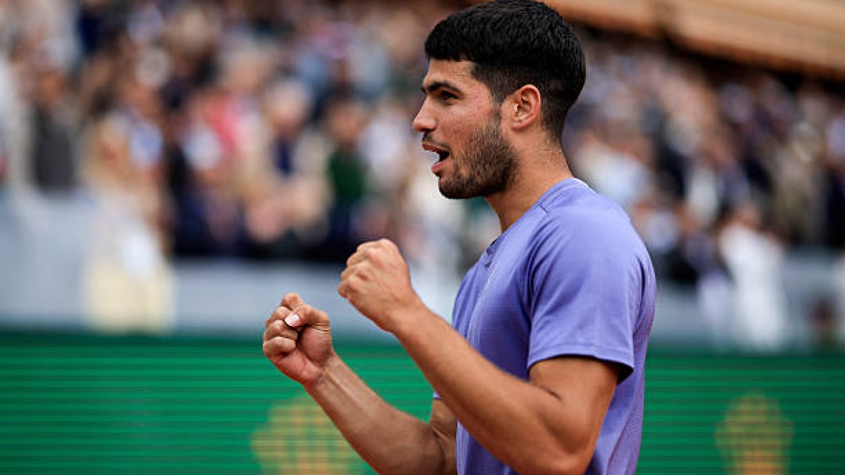 This has been Carlos Alcaraz's speech as the champion of the Montecarlo Masters 1000. Photo: Getty.