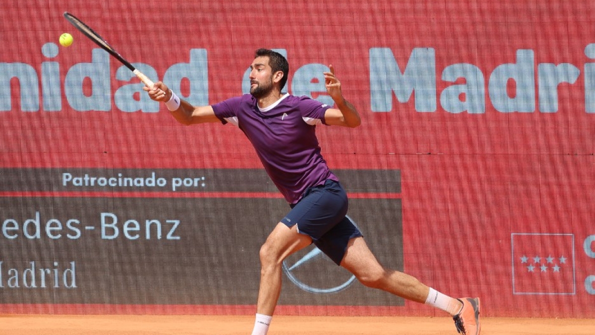 Marin Cilic en el ATP Challenger Madrid 2025. Foto: Getty
