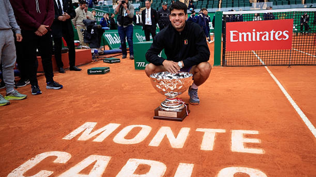 The beautiful message from Real Madrid to Carlos Alcaraz for his title in Monte Carlo. Photo: Getty
