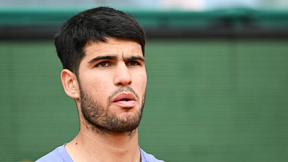 Carlos Alcaraz at the Monte Carlo Masters 1000 in 2025. Photo: Getty