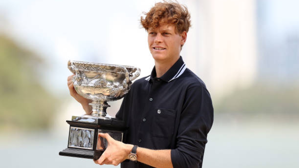 Jannik Sinner, tras su último torneo, el Open de Australia, que ganó. A pesar de estar fuera tres meses, volverá siendo número uno.