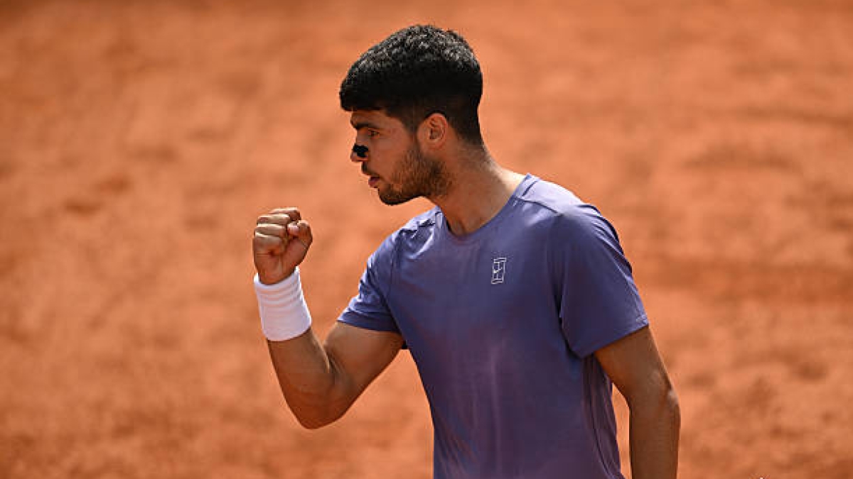 El Alcaraz más pragmático vence a un irregular Musetti y se mete en la final de Roma. Foto: Gettyimages
