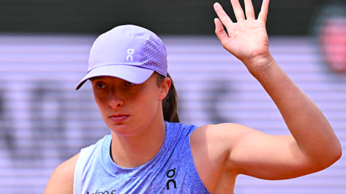 Iga Swiatek shows her devotion to Rafa Nadal. Source: Getty