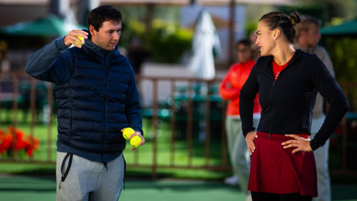 El entrenador de Sabalenka revela sus próximos objetivos: "El siguiente paso es como poder mejorarla". Foto: Gettyimages