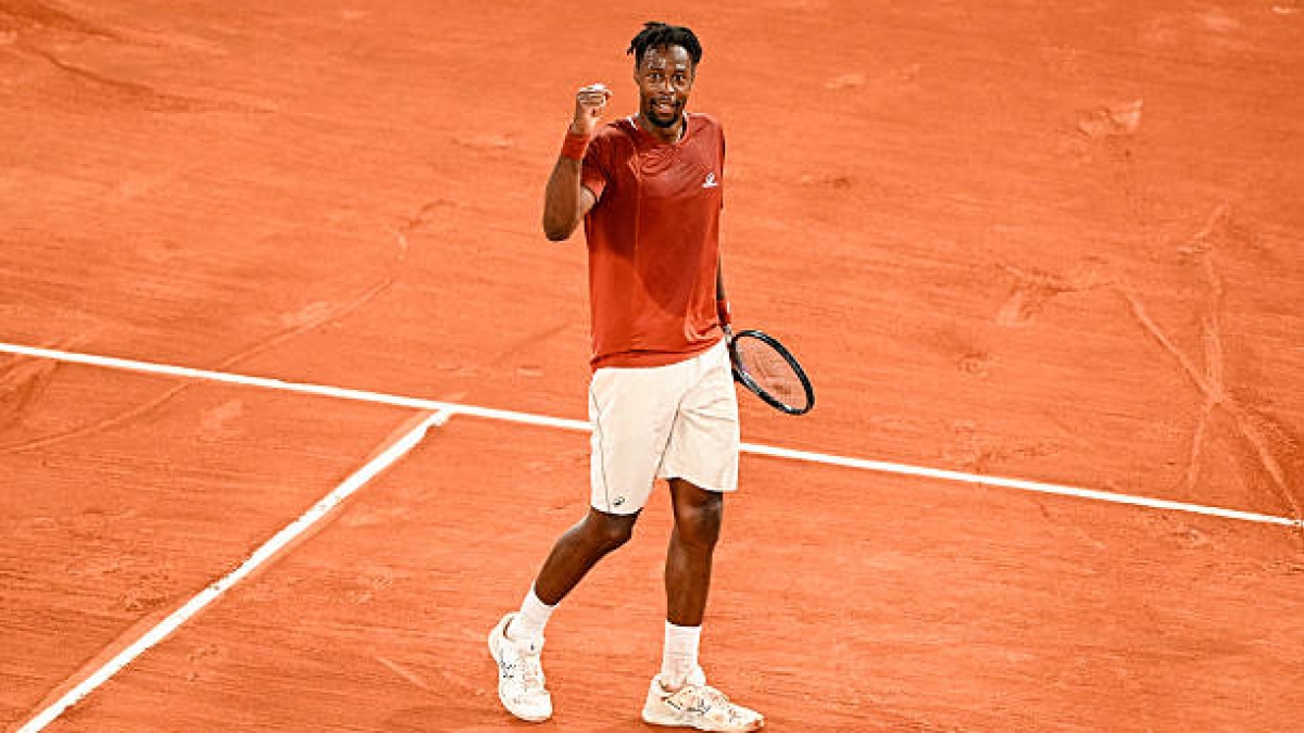 Monfils iguala a Yannick Noah como tenista francés con más victorias en Roland Garros. Foto: Gettyimages